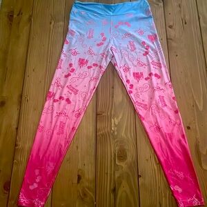 Sleeping beauty leggings bought at Disney parks.